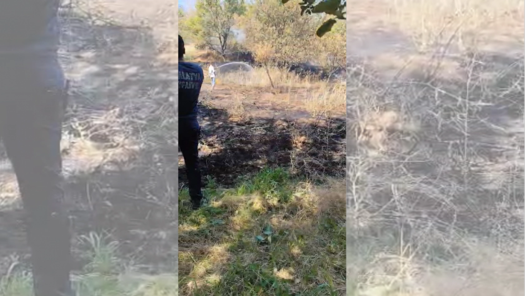 Malatya Boran Mahallesi'nde Kırsal Alanda Yangın Çıktı