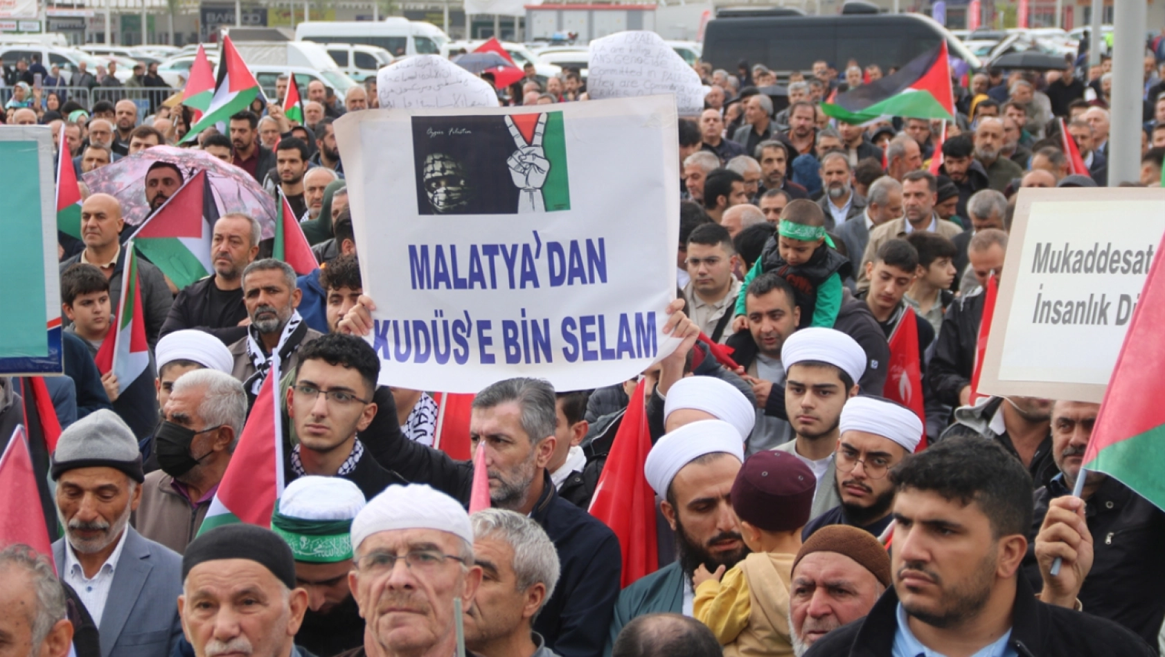 Malatya'da İsrail'in Filistin'e yönelik saldırıları kınandı