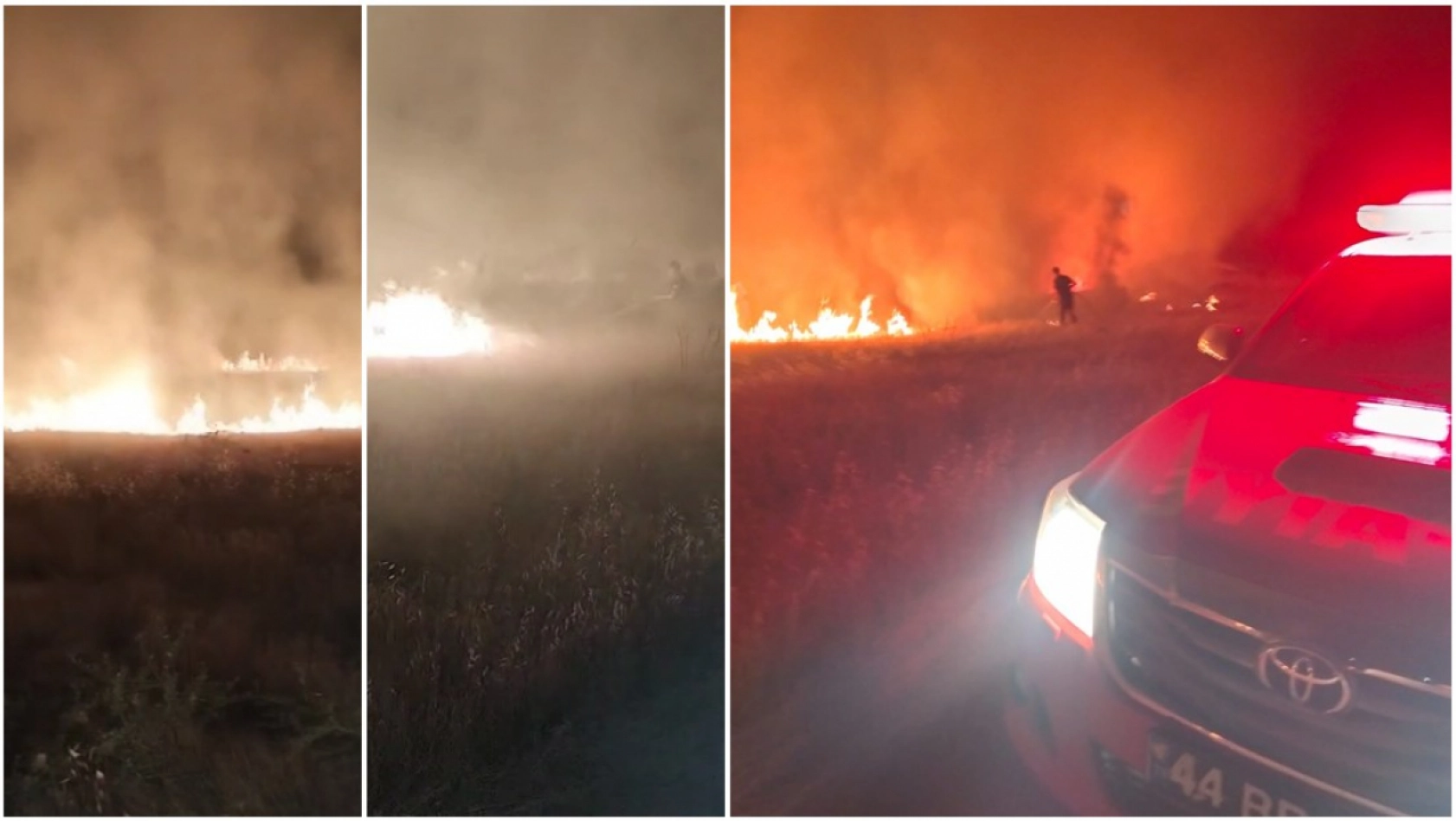 Pütürge'de Korkutan Arazi Yangını Büyümeden Söndürüldü