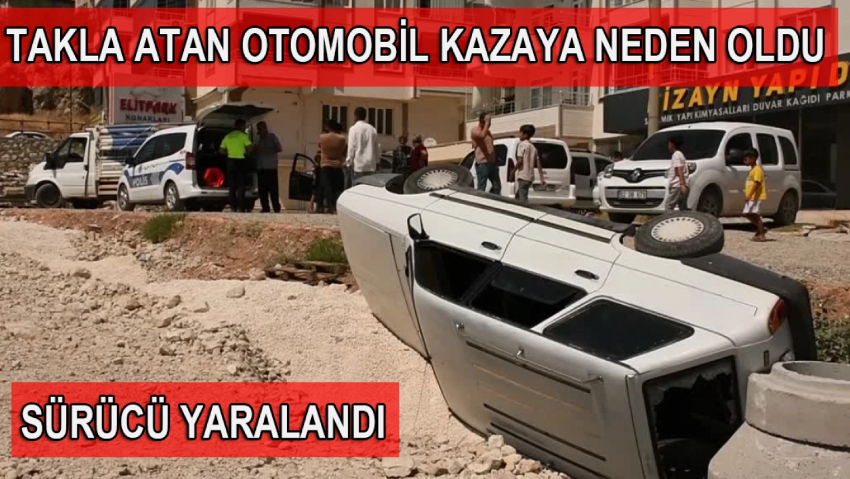 Yeşilyurt'ta Takla Atan Otomobil Kazaya Neden Oldu: 1 Yaralı