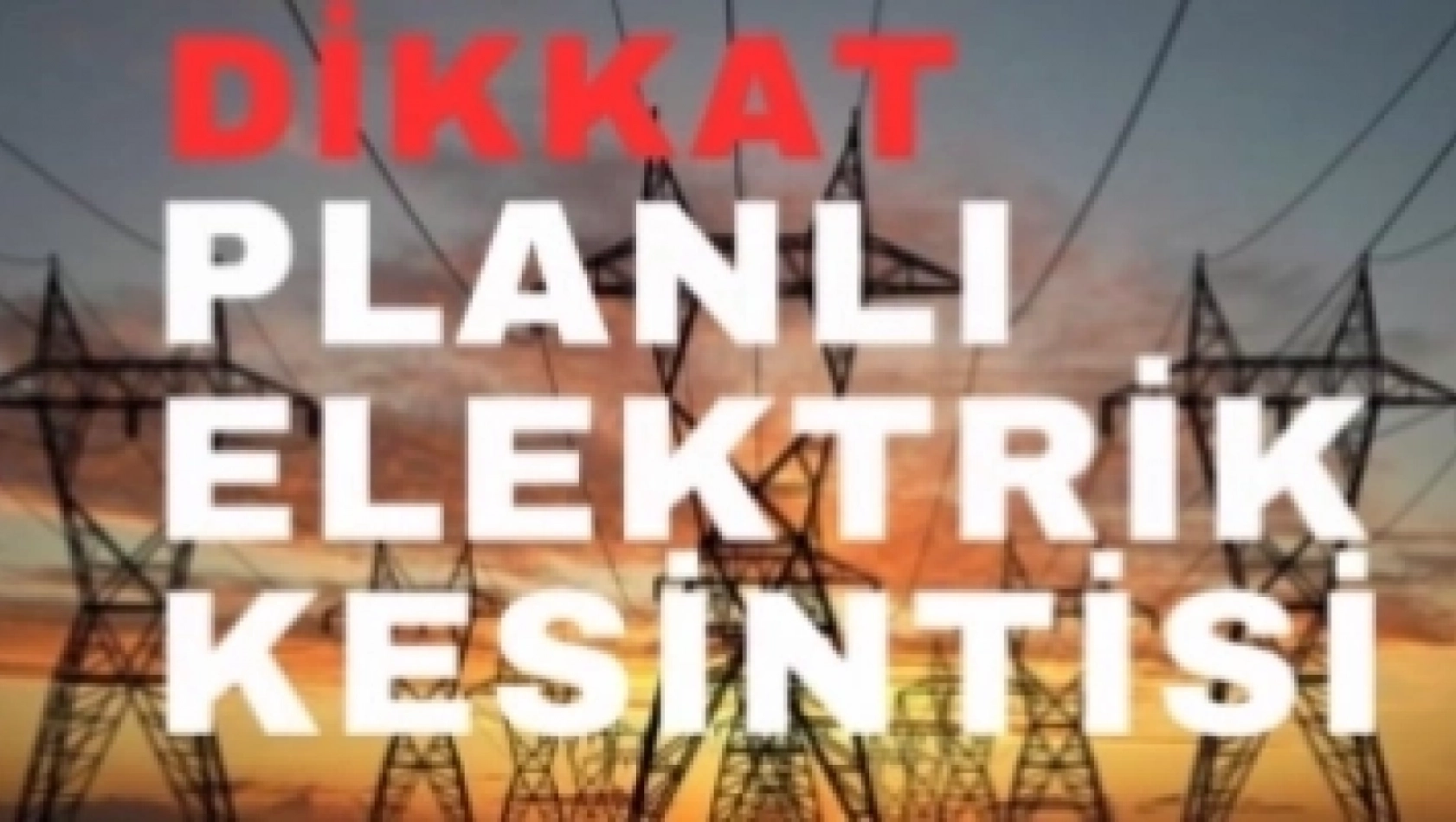 Malatya'da Planlı Elektrik Kesintisi