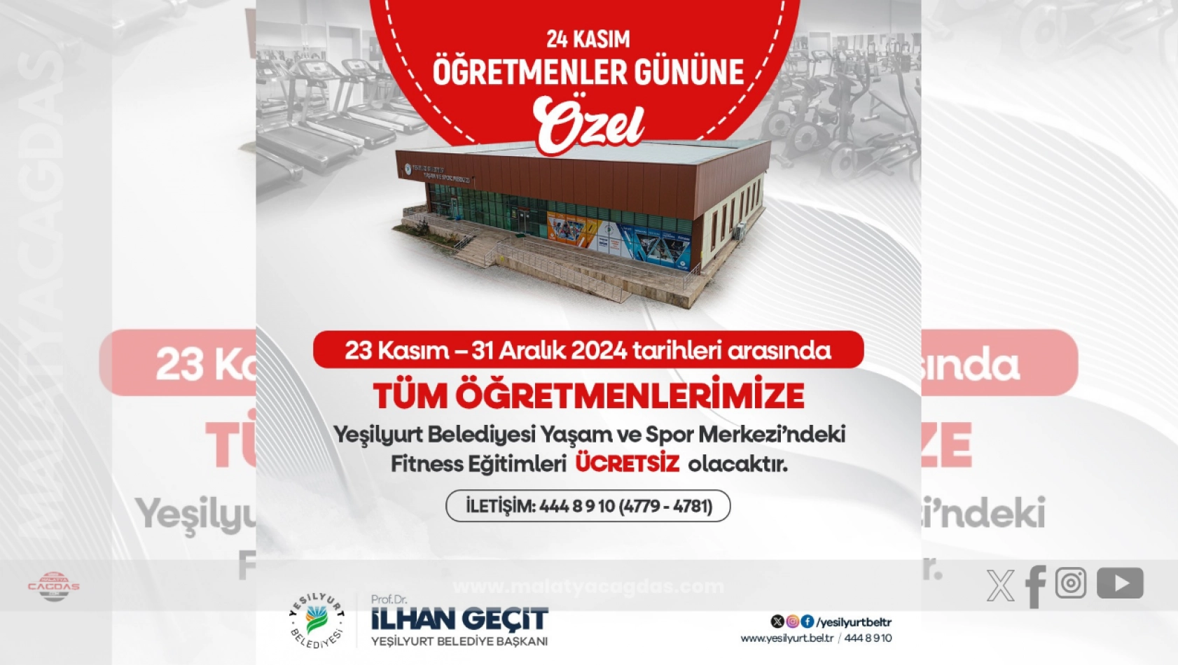 Tüm Öğretmenlere Ücretsiz Fıtness Eğitimi