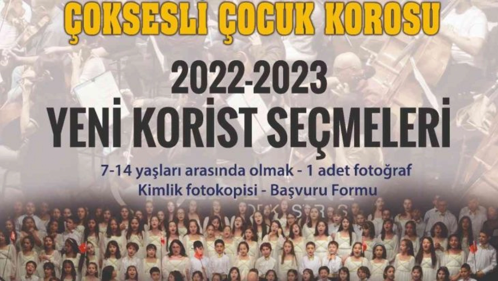 Adana'da Çoksesli Çocuk Korosu seçmeleri başlıyor
