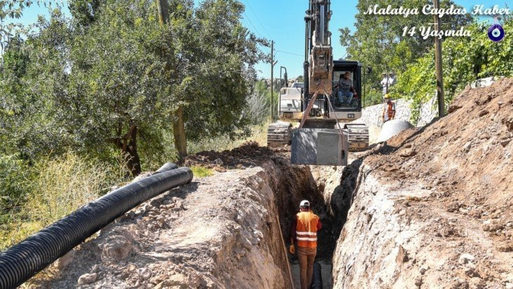 Akçadağ Dedeköy'ün Kanalizasyon Sorunu Çözülüyor