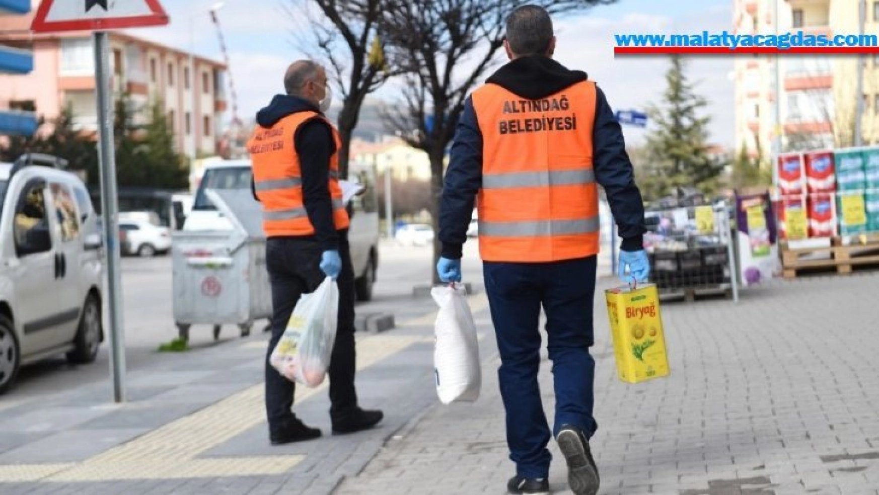 Altındağ'da 60 yaş üstü vatandaşlara alışveriş desteği