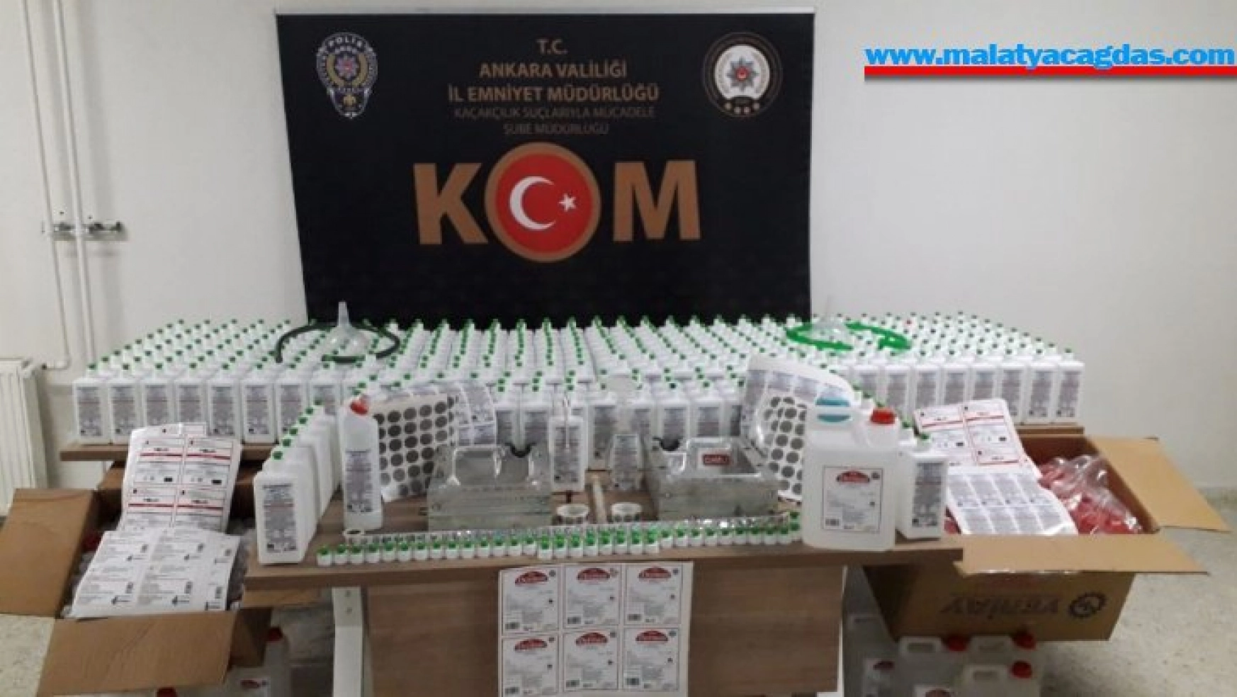 Ankara'da sahte dezenfekte ürünleri üreten çete çökertildi: 4 tutuklama