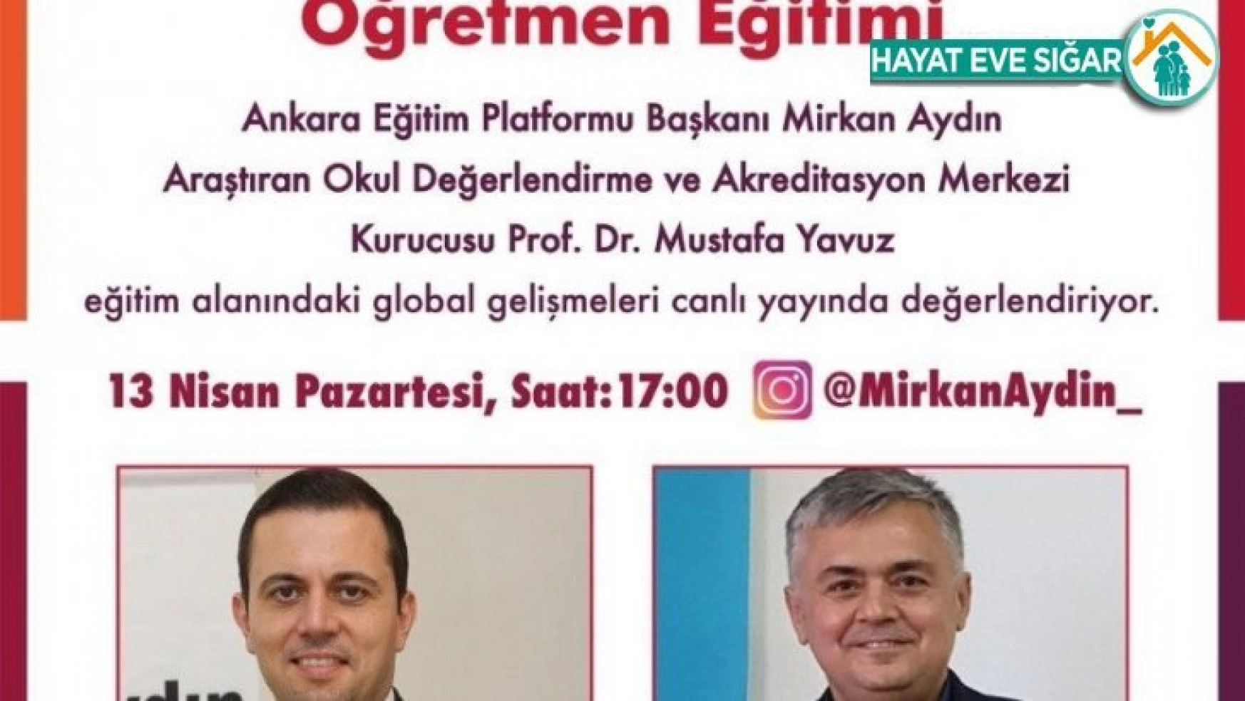 Ankara Eğitim Platformu, canlı yayınla aile ve öğretmen eğitimleri düzenleyecek