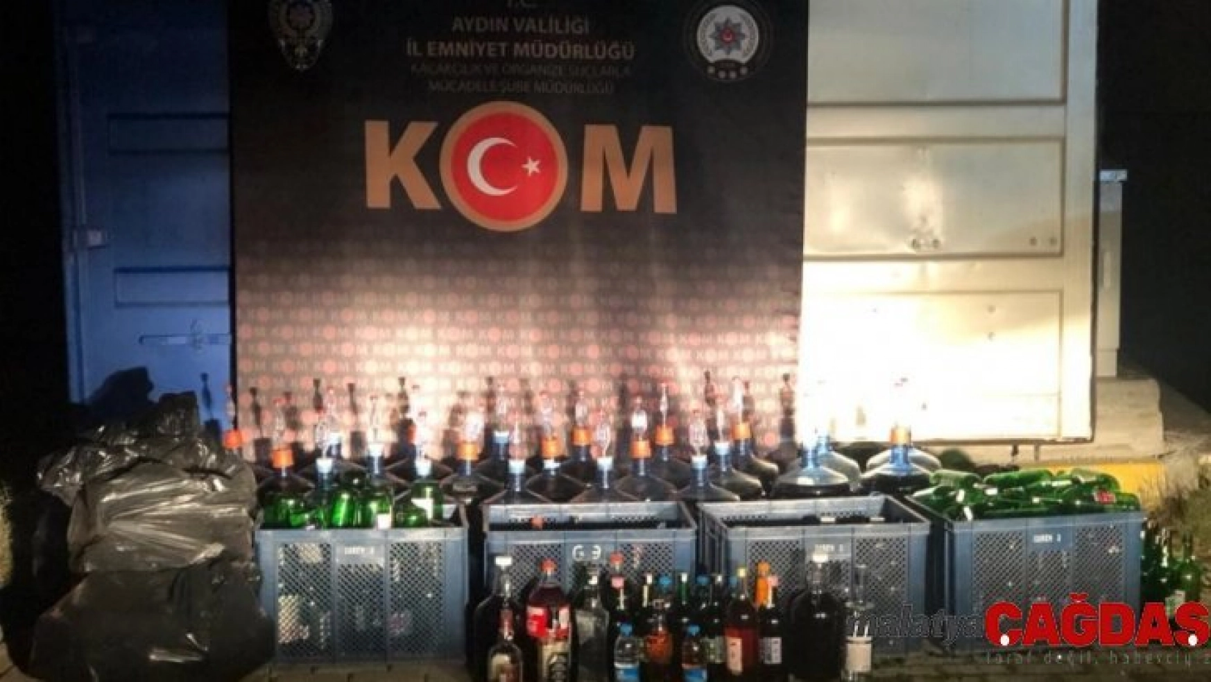 Aydın'da 1525 litre kaçak içki ele geçirildi