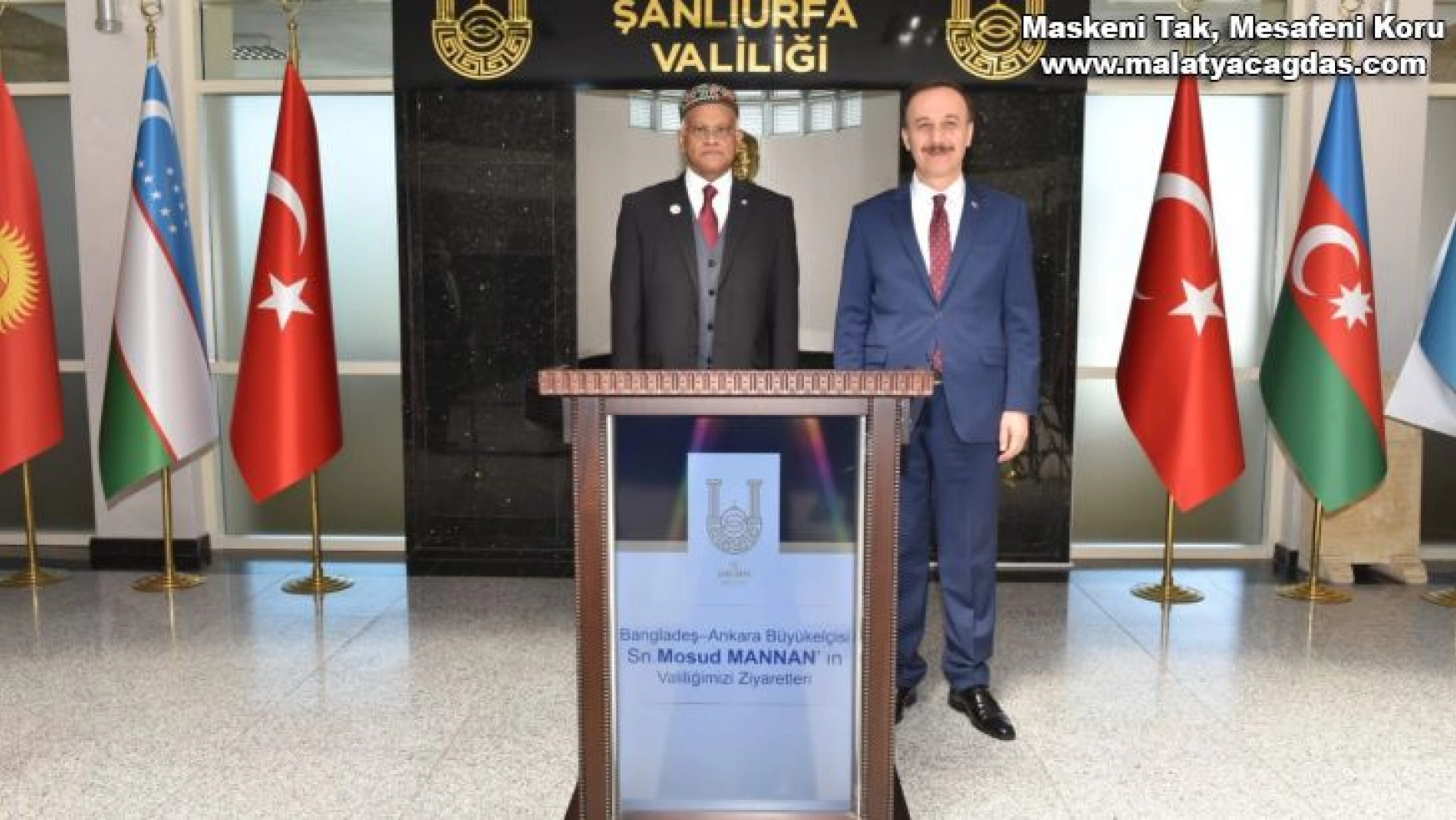 Bangladeş'in Ankara Büyükelçisi Mannan Şanlıurfa Valiliği'ni ziyaret etti