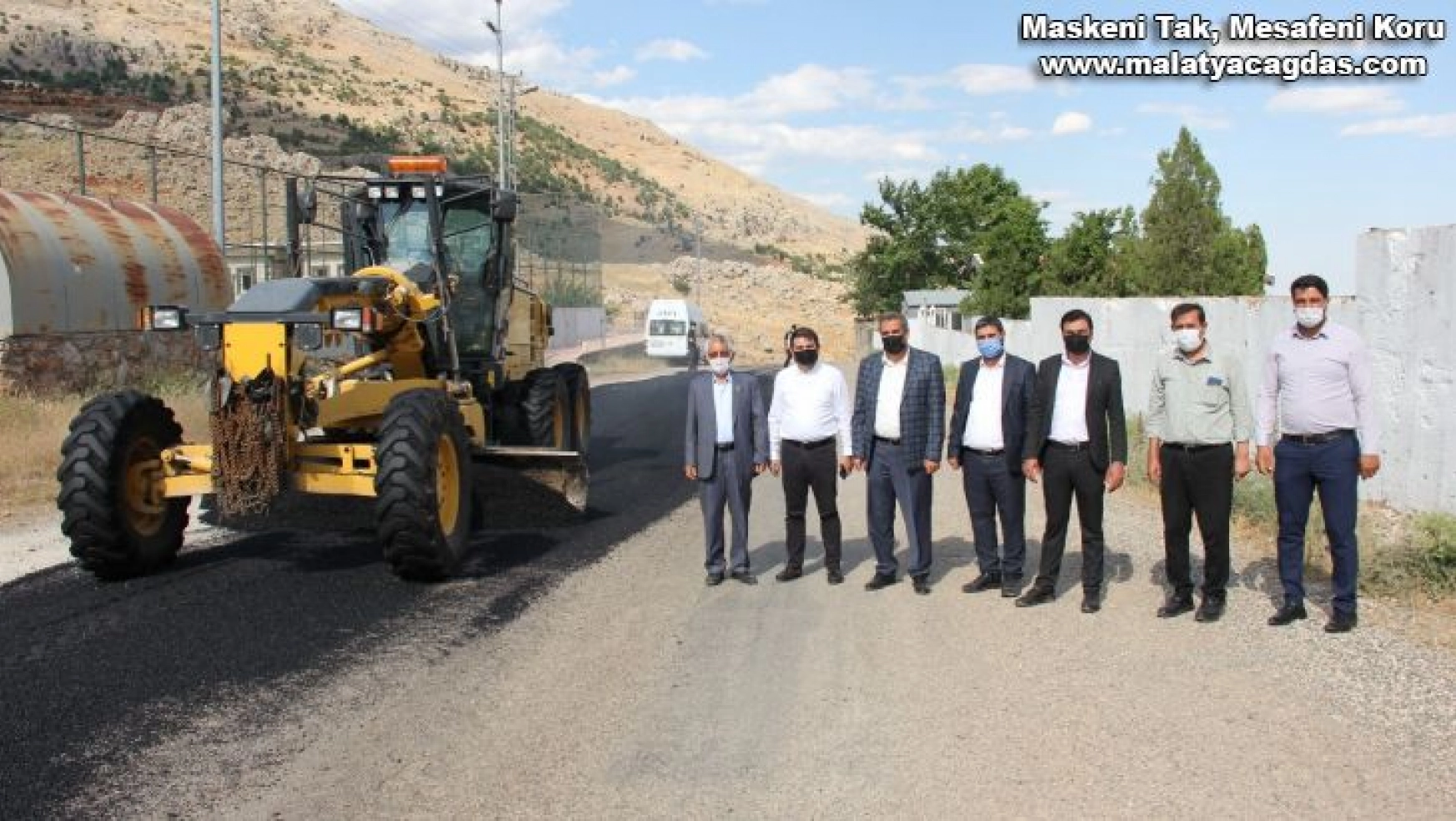 Başkan Erdoğan asfaltlama çalışmalarını yerinde inceledi