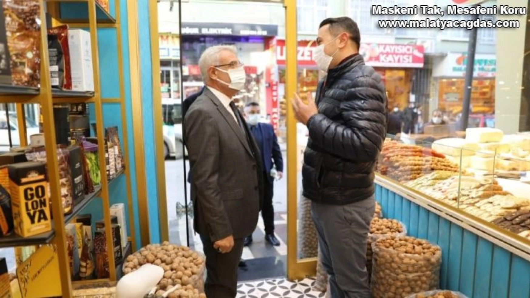 Başkan Güder'den esnaflara destek ziyareti