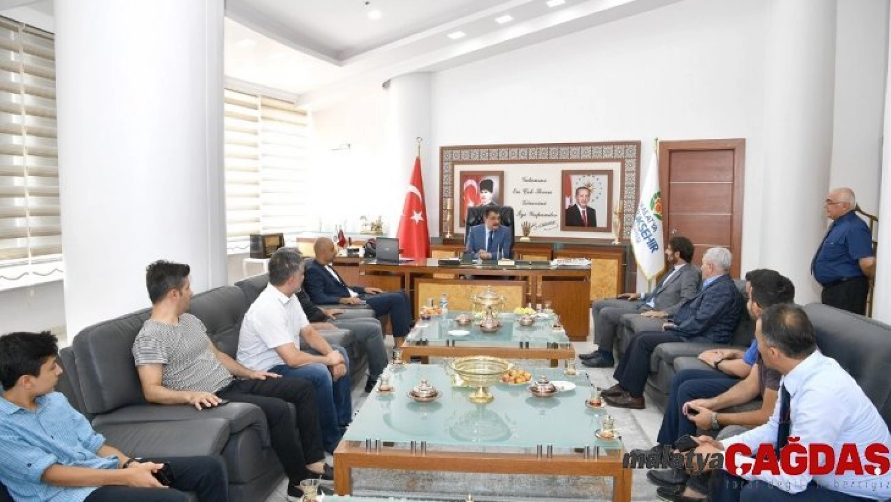 Başkan Gürkan, Altıntop ve Kafkas ile bir araya geldi
