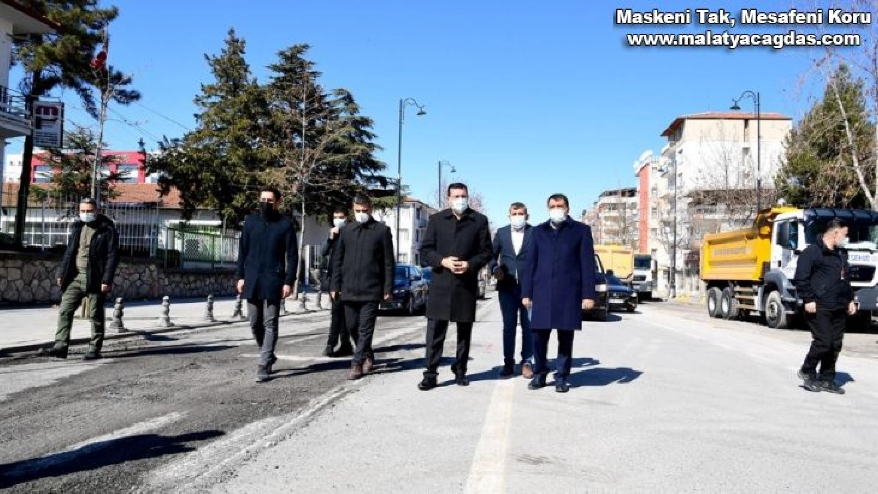 Başkan Gürkan ve Milletvekili Tüfenkci yol genişletme çalışmalarını inceledi