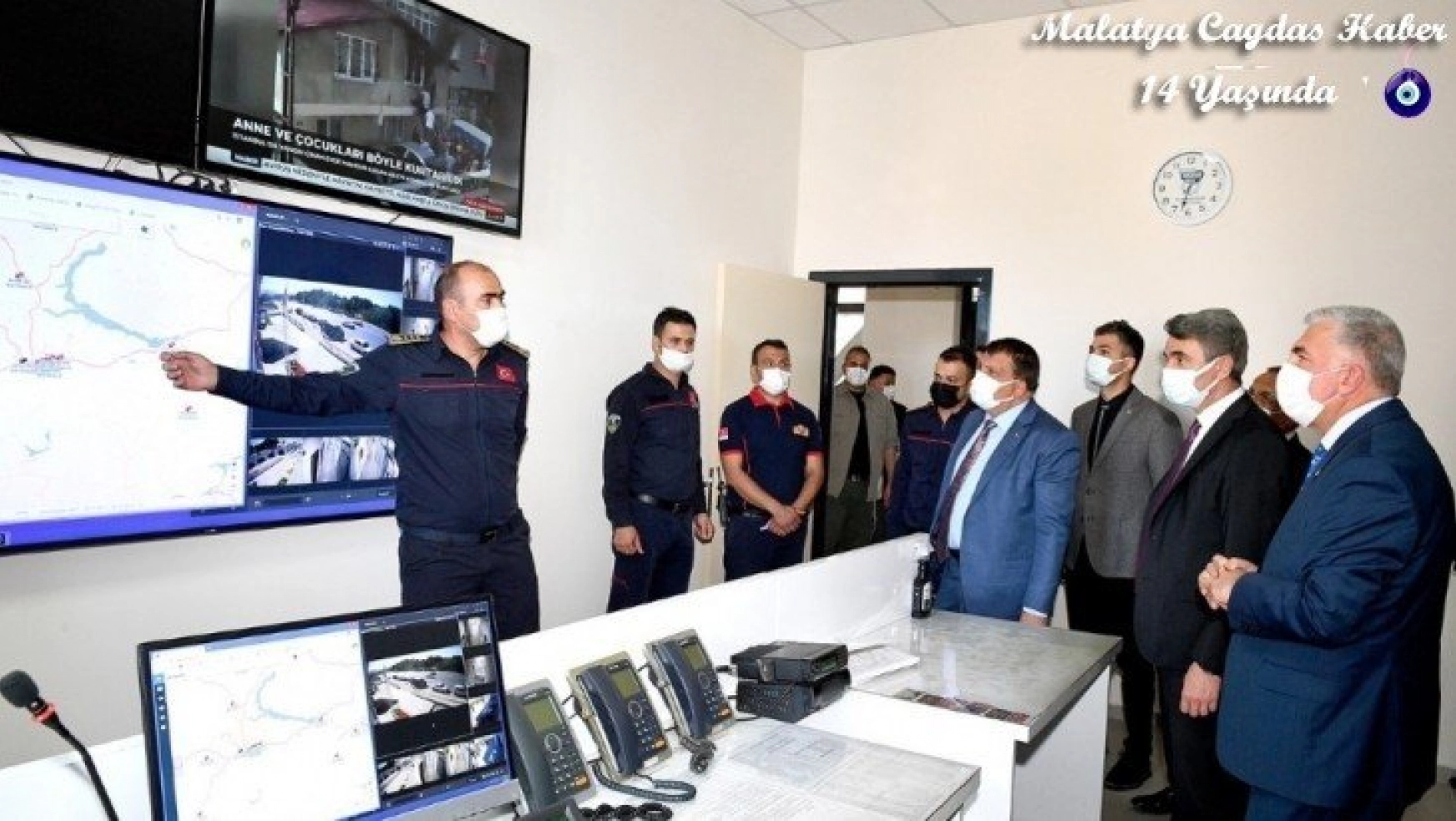 Başkan Gürkan ve Vali Baruş, yeni itfaiye binasını inceledi