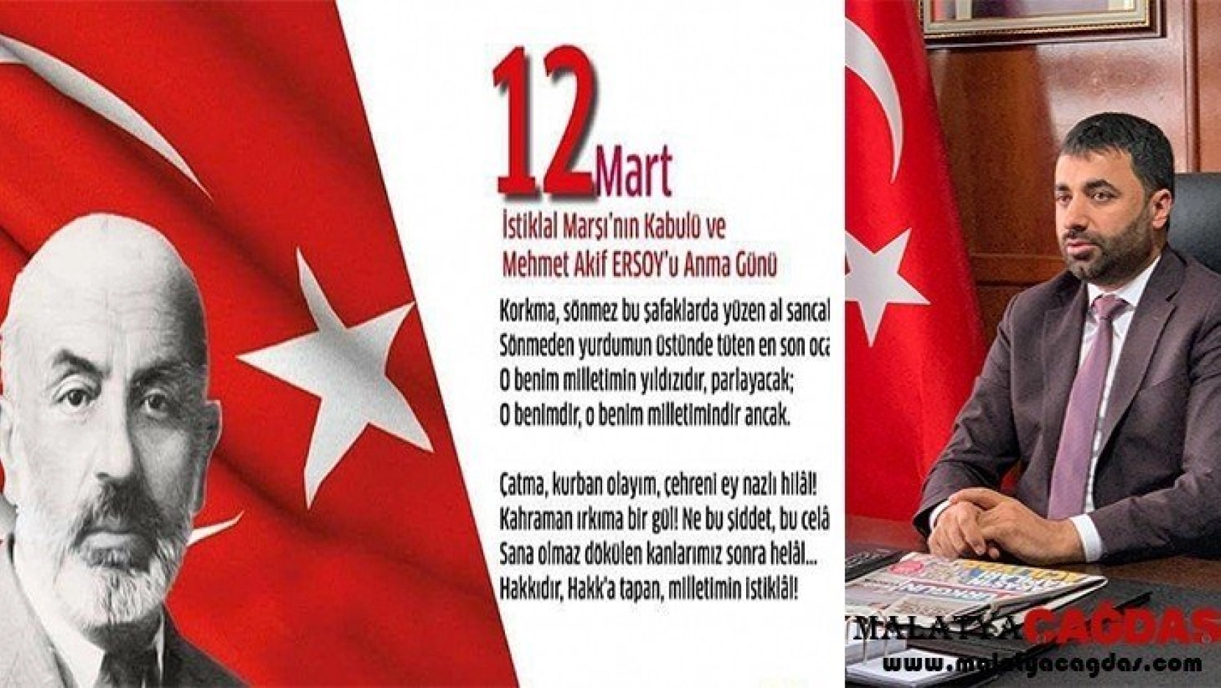 Başkan Samanlı, 12 Mart İstiklal Marşı'nın Kabul Günü Mesajı