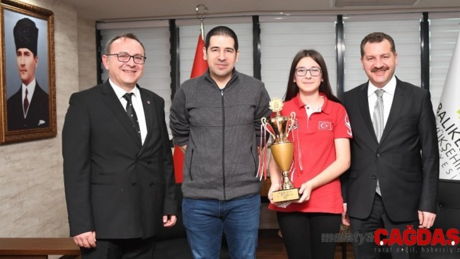 Başkan Yılmaz Balıkesirli milli sporcuyu ağırladı