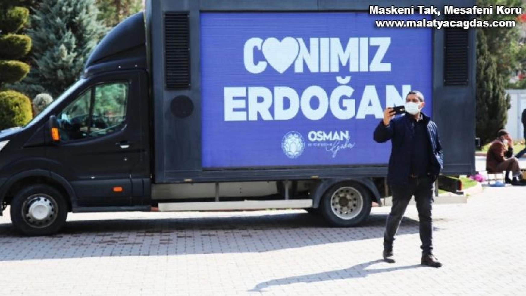 Battalgazi'de Canımız Erdoğan görseli büyük ilgi gördü