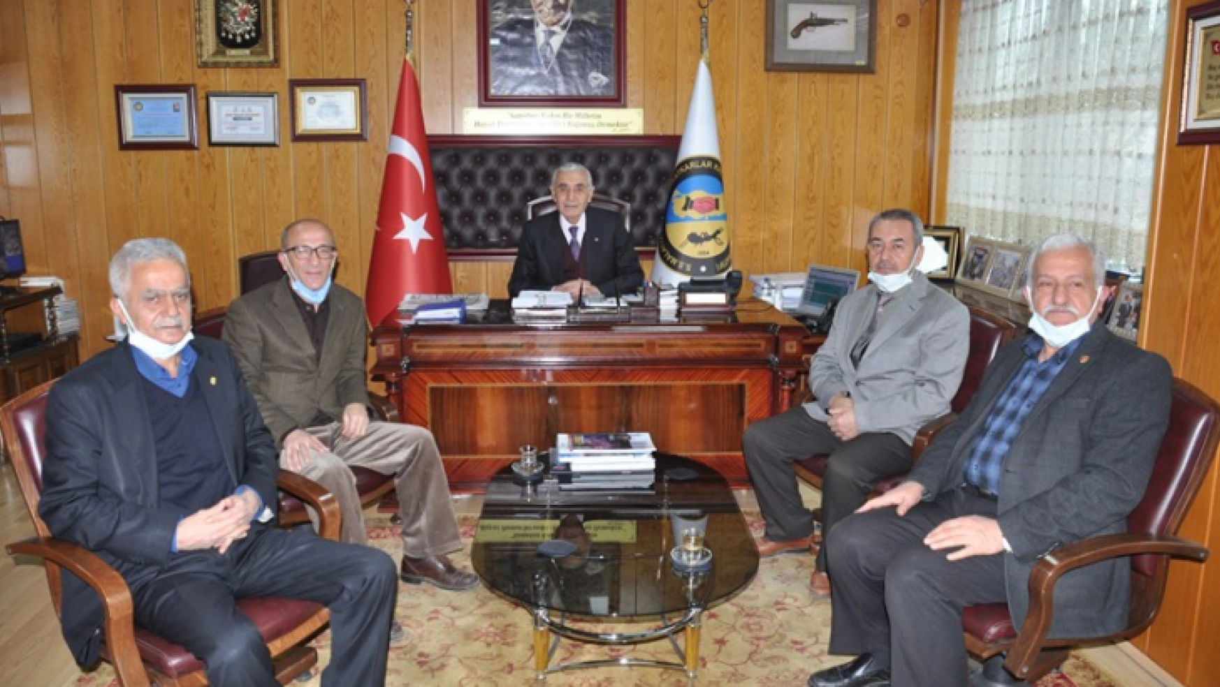 Battalgazi İlçe Seçim Müd. Özdemir'den Başkan Ali Evren'e Ziyaret