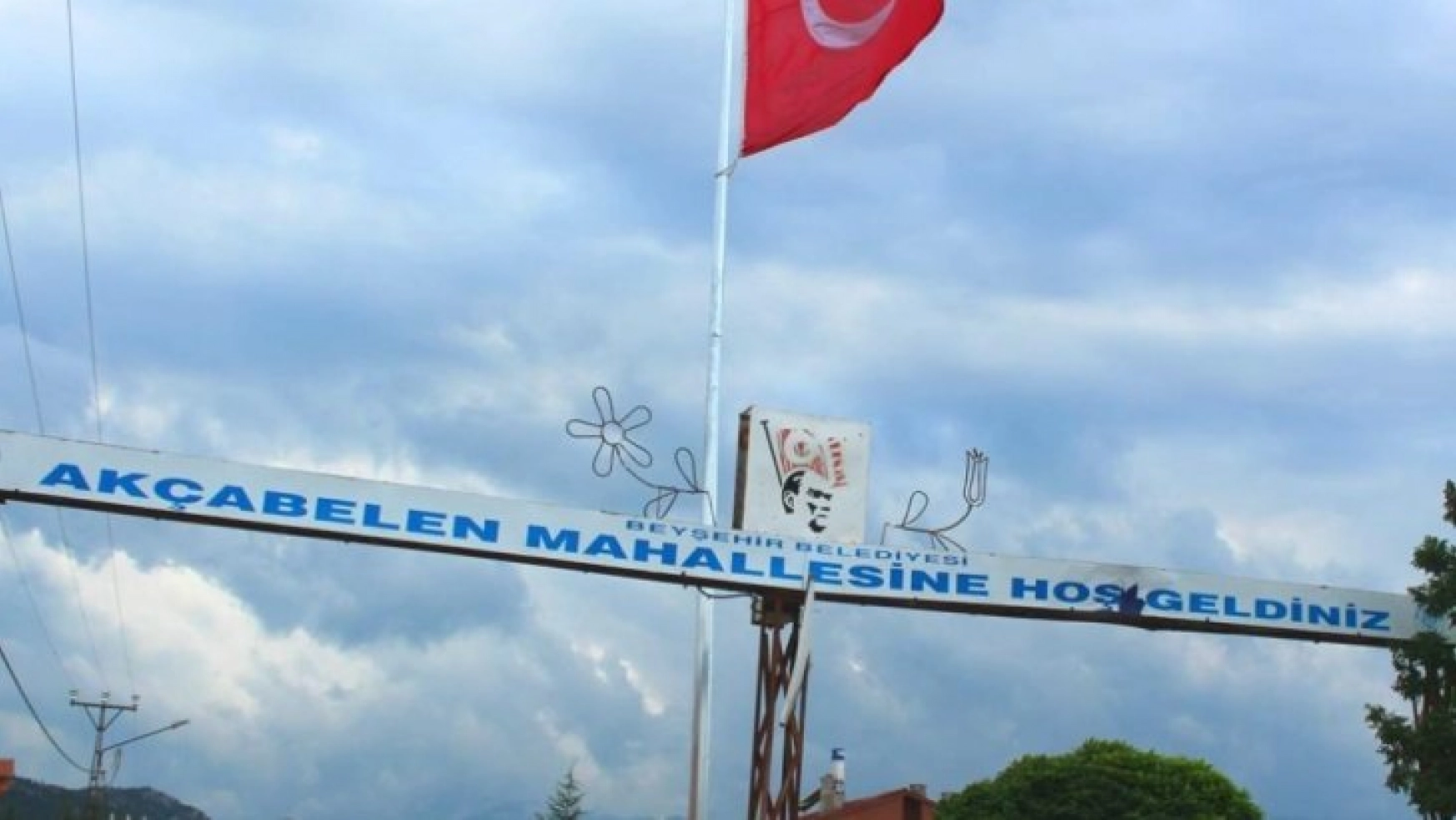 Beyşehir e dev Türk bayrağı