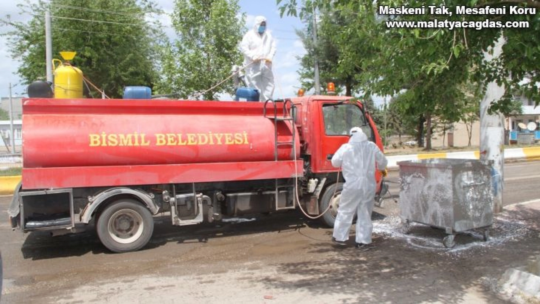 Bismil Belediyesi tam kapanmayı fırsata çevirdi, temizlik seferberliği başlattı