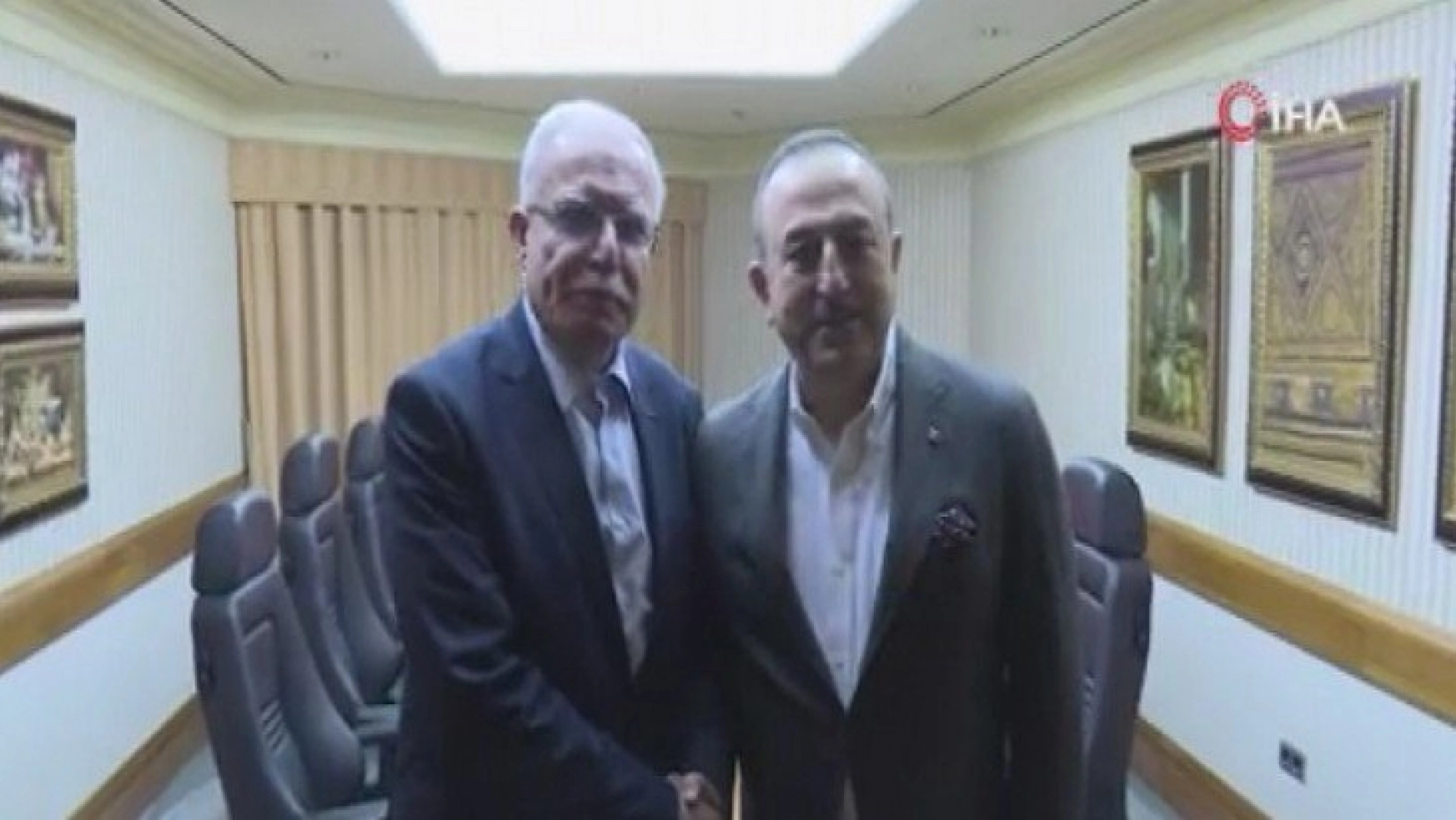 Çavuşoğlu, Filistinli mevkidaşı Al Maki ile görüştü