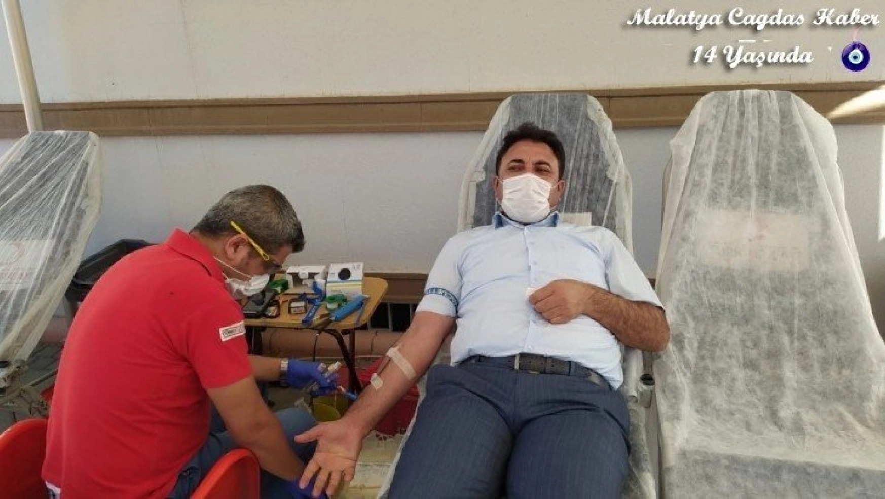 Cengiz'den kan bağışına destek