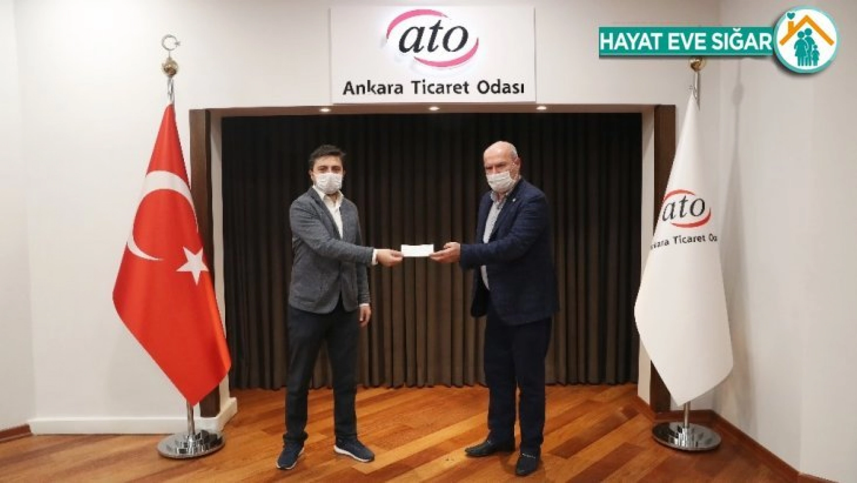 Coronathon Türkiye'de dereceye giren başkentli firmaya ATO'dan destek