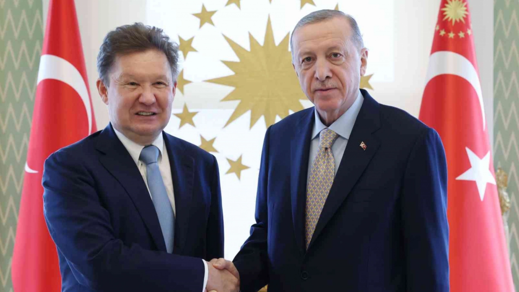 Cumhurbaşkanı Erdoğan, Gazprom Başkanı Miller'ı kabul etti