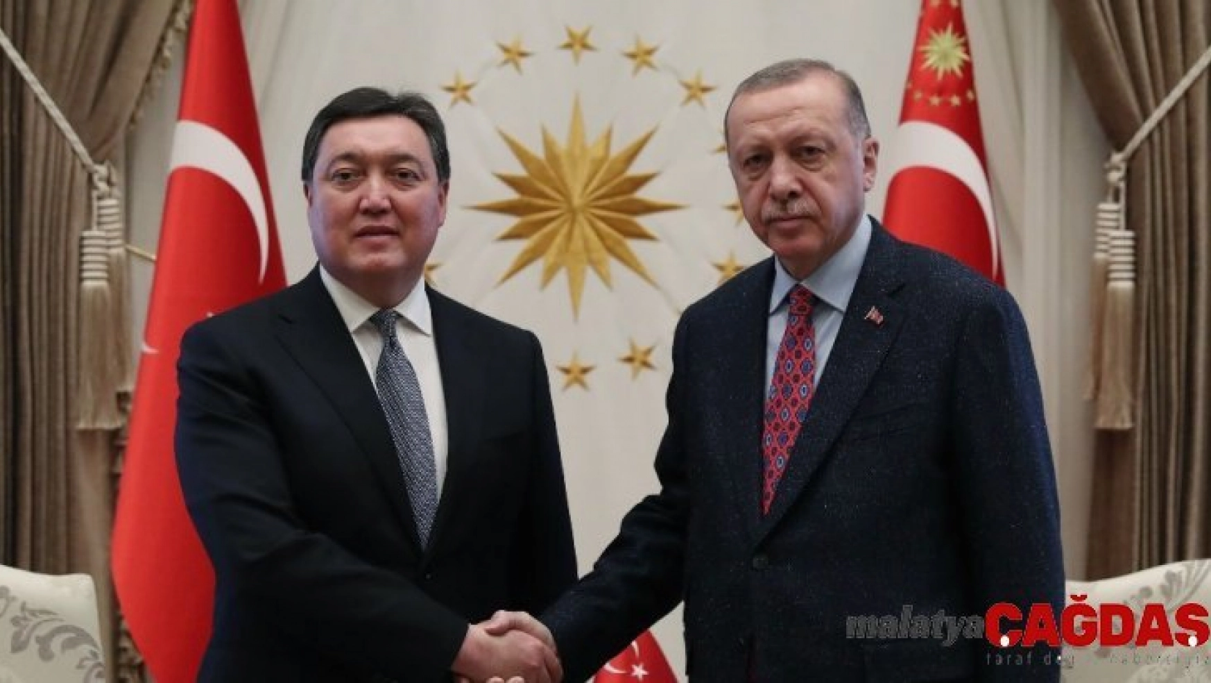 Cumhurbaşkanı Erdoğan, Kazakistan Başbakanı'nı kabul etti