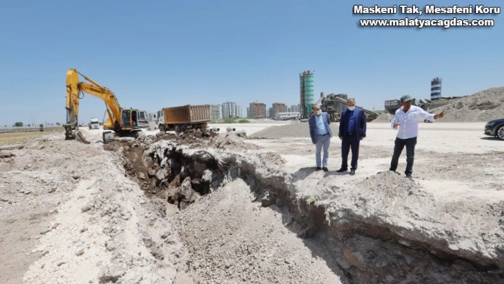 DİSKİ, Mezopotamya Caddesi'nde altyapı çalışmalarına başladı