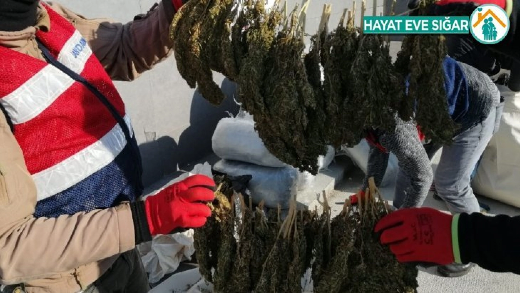 Diyarbakır'da dur ihtarına uymayan araçtan 305 kilogram esrar çıktı