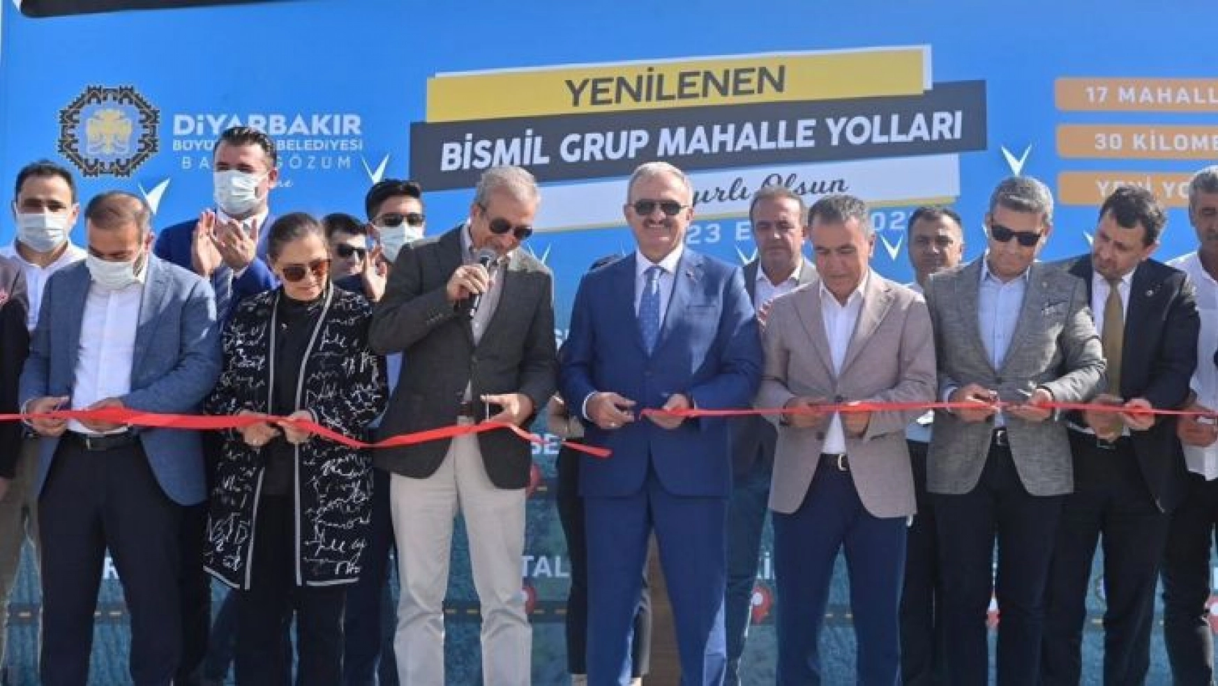 Diyarbakır'ın hızla büyüyen ilçesinde grup yolu açılışı