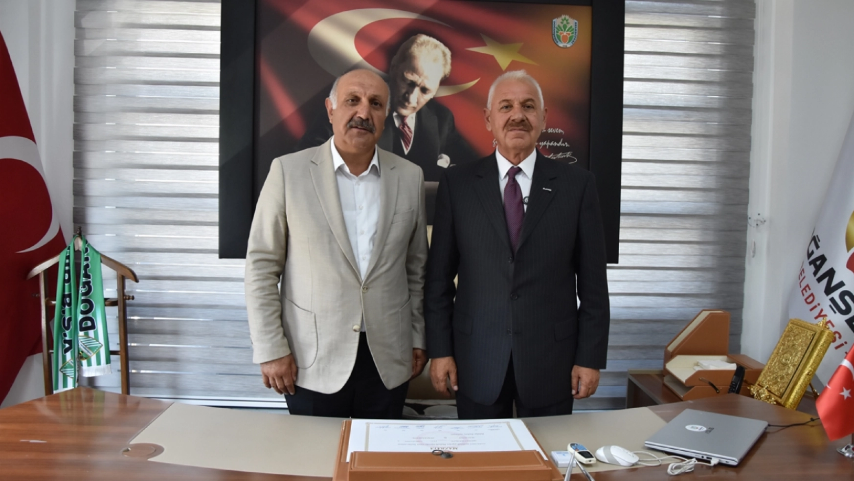 Doğanşehir Belediye Başkanı Mehmet Bayram göreve başladı