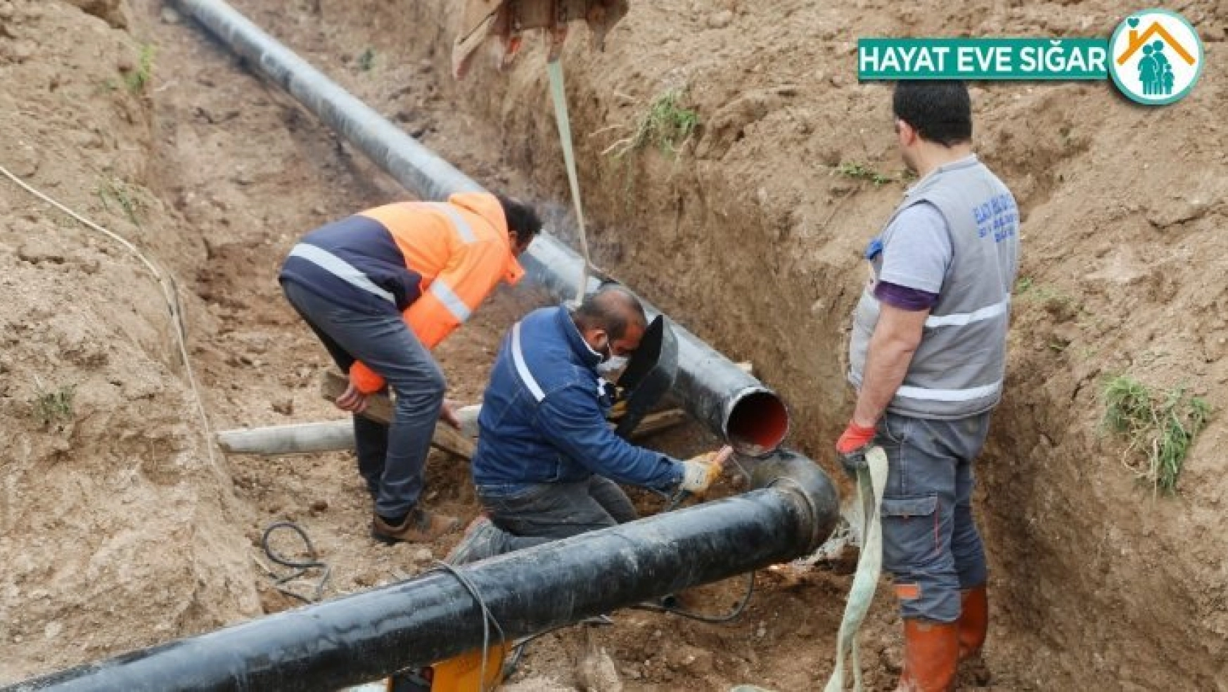 Elazığ'da içme suyu ana terfi hattı yenileneme çalışması