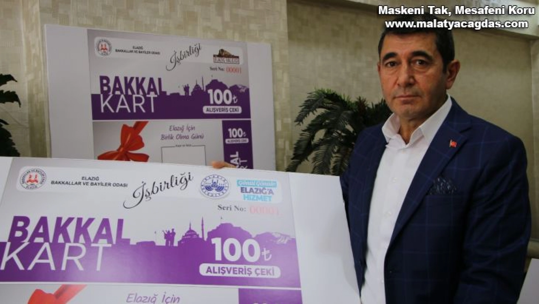 Elazığ'da yerel esnafa 'Bakkal Kart' desteği