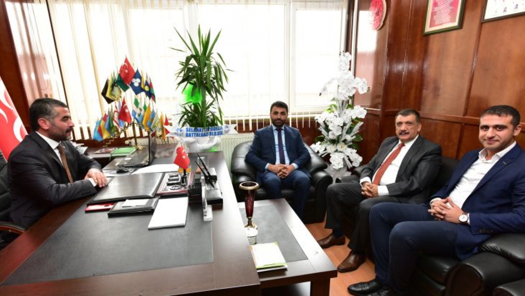 Başkan Gürkan, Başkan Avşar'a Hayırlı Olsun Ziyaretinde Bulundu