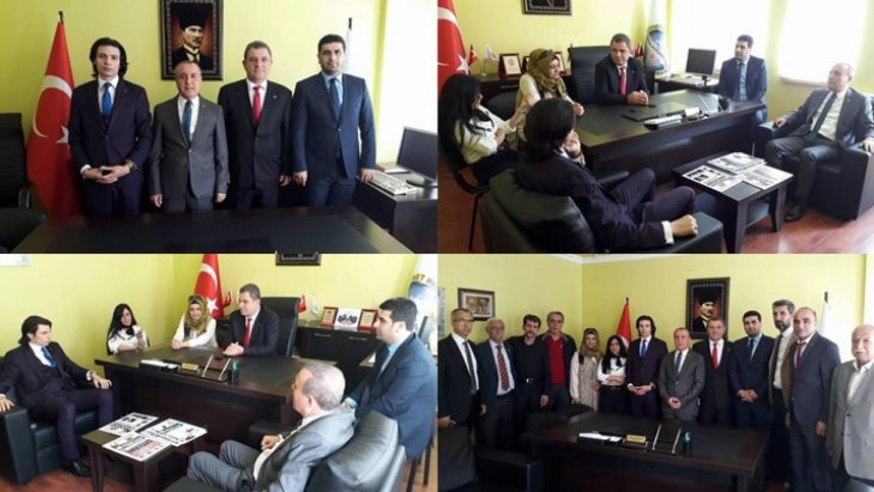 MHP Milletvekili adaylarından Ekici ve Çaparoğlu, Bimyad'ı ziyaret etti.