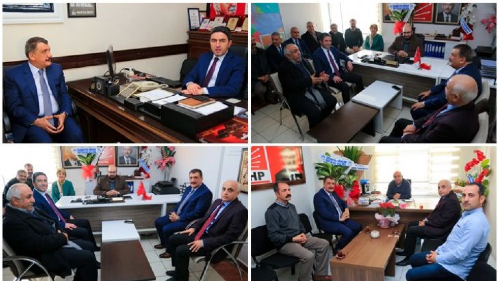 Başkan Gürkan, Kiraz'a Öner'e ve Pektaş'a Hayırlı Olsun Ziyaretinde Bulundu
