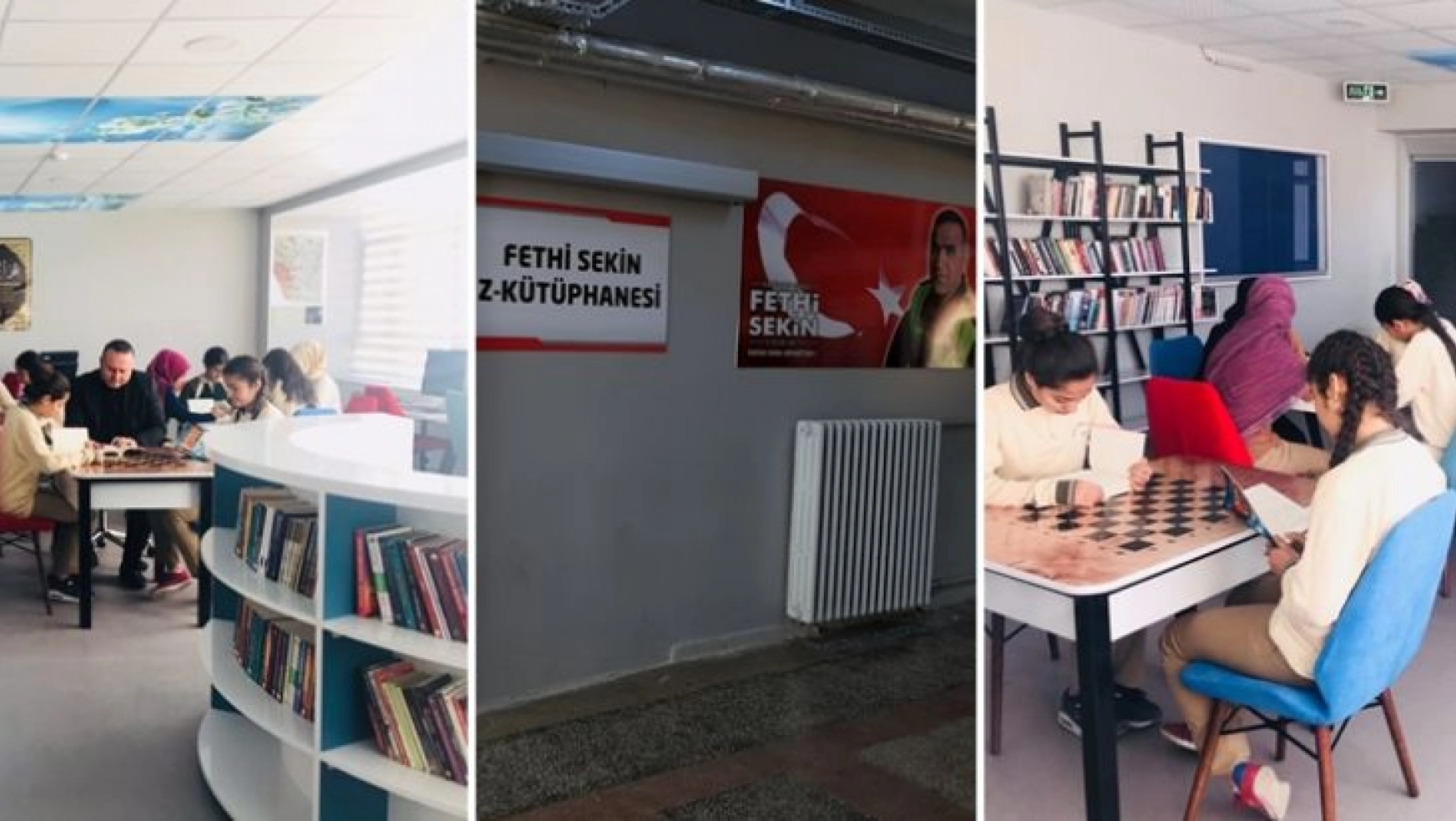 Şehit Fethi Sekin Kütüphanesi açıldı