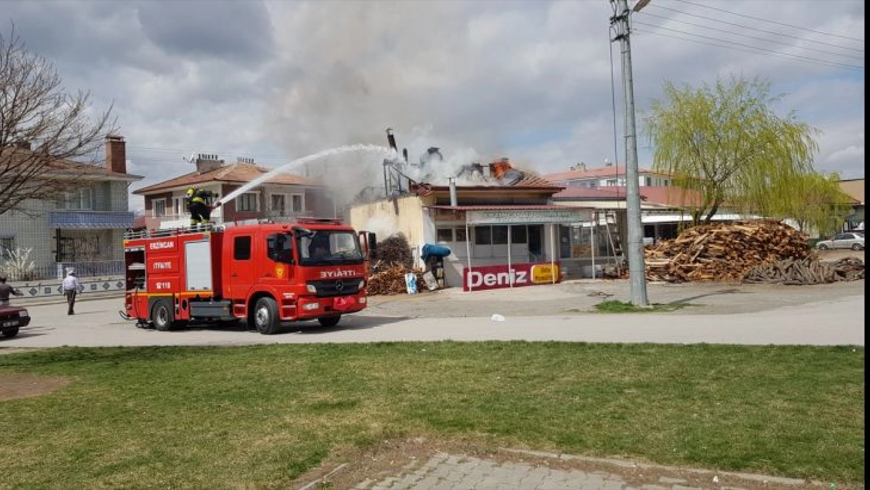 Erzincan'da fırında yangın: 1 yaralı 