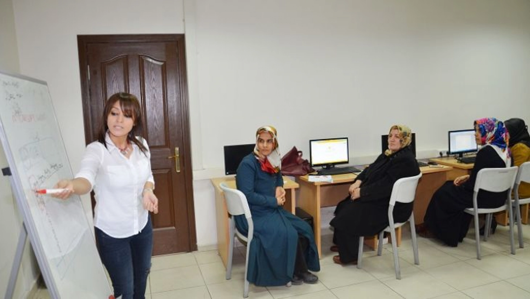 Malatya'da ev kadınlarına bilgisayar kursu