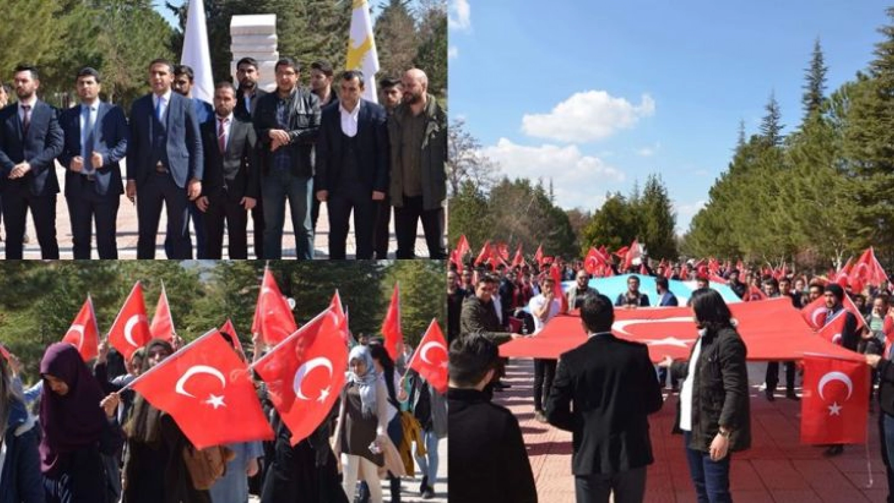 Malatya Ülkü Ocakları'ndan 'İstiklal Marşı' Yürüyüşü