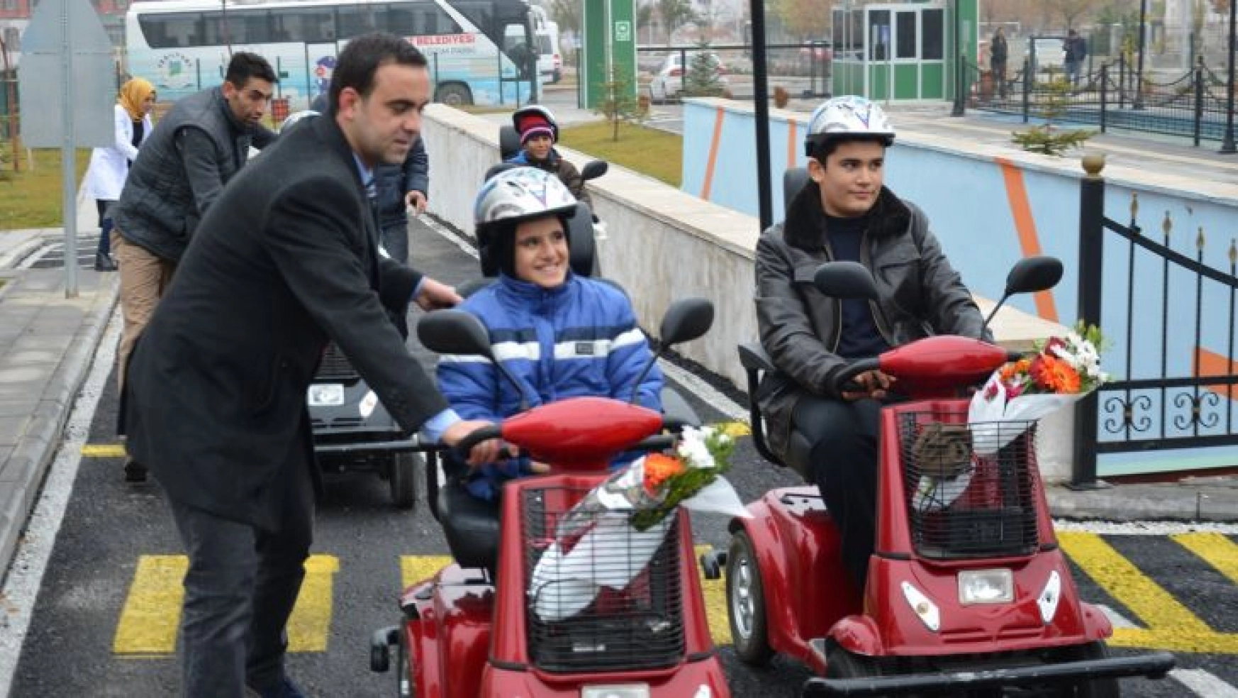 Çocuk Trafik Eğitim Parkı Engelli Öğrencileri Ağırladı