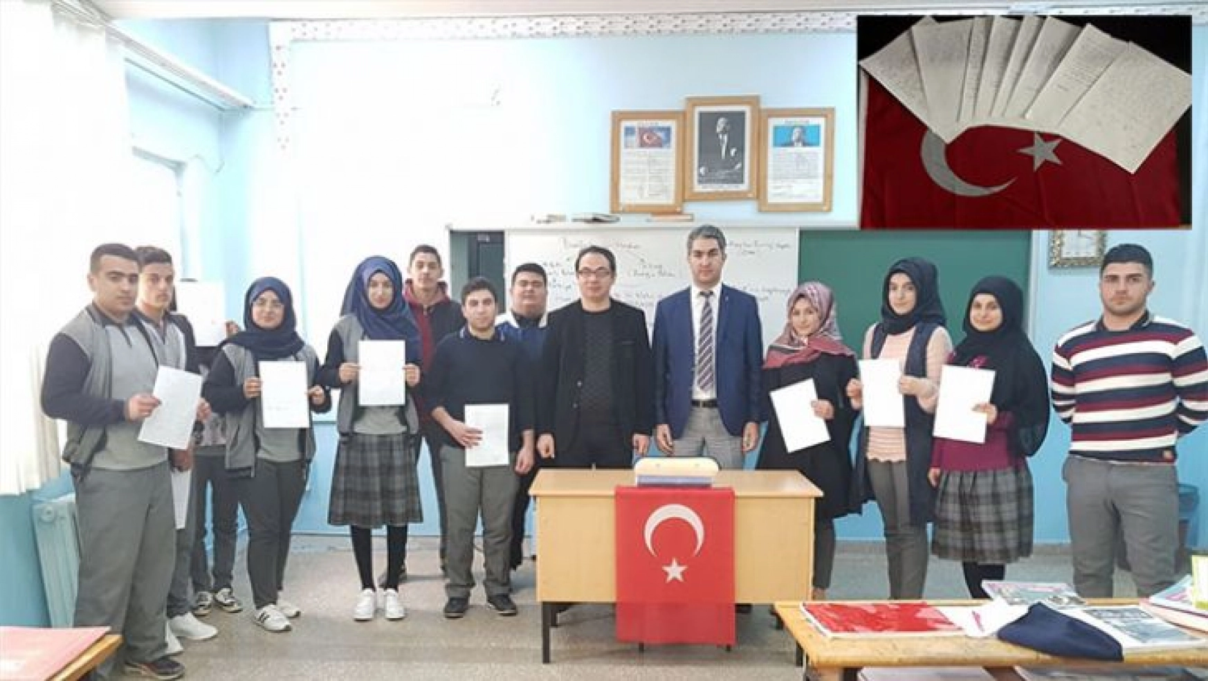 Öğrenciler Mehmetçik'e mektup yazdı