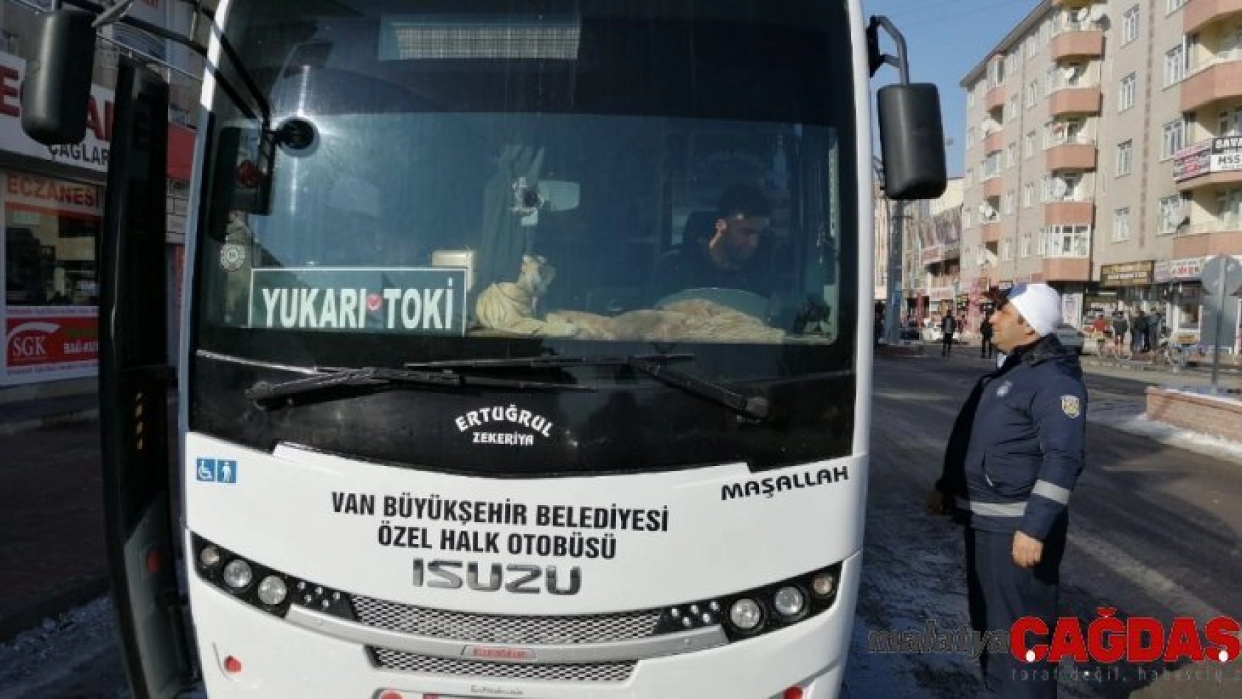 Erciş'te toplu taşıma araçları denetlendi