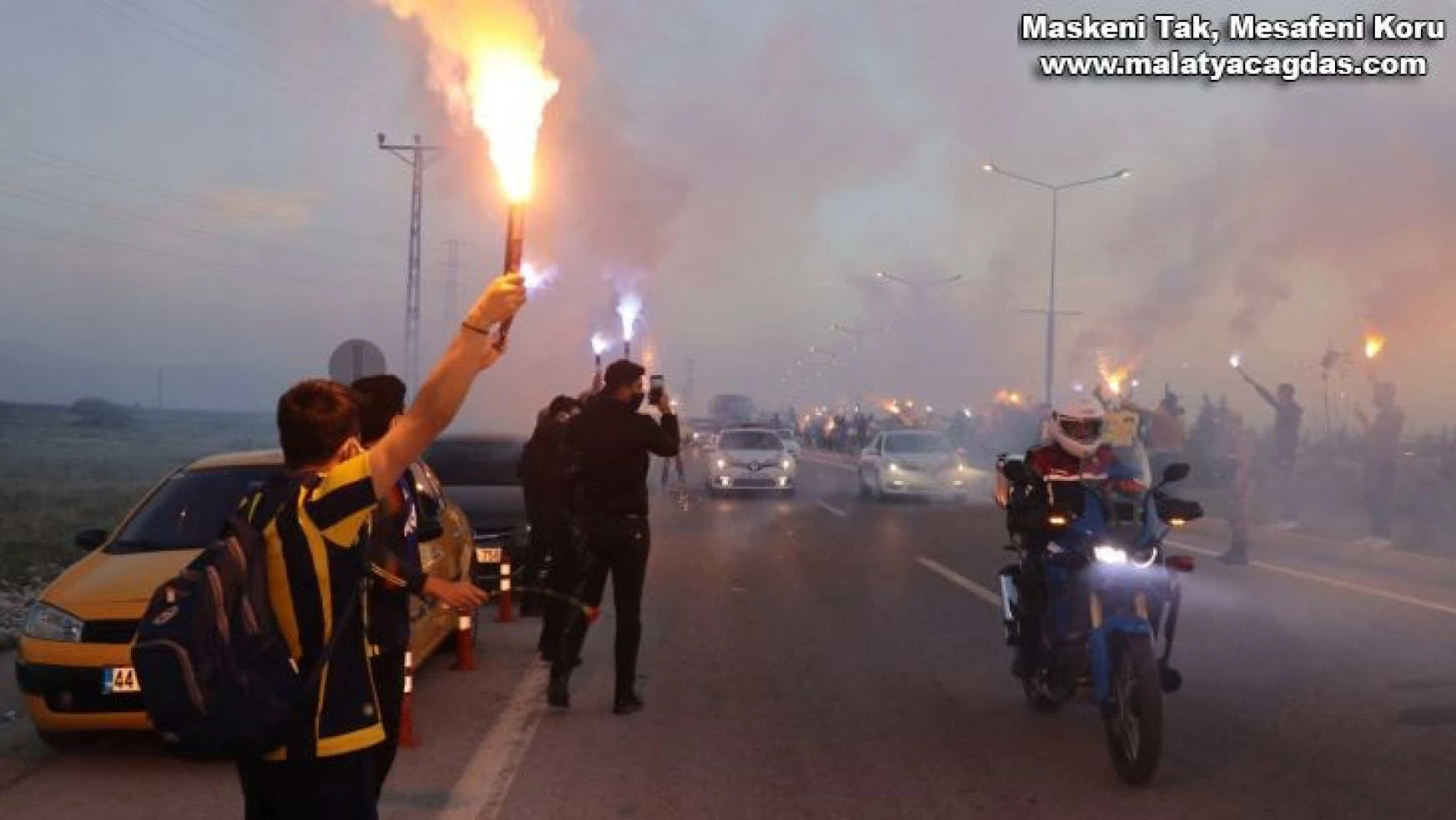 Fenerbahçe'ye Malatya'da coşkulu karşılama