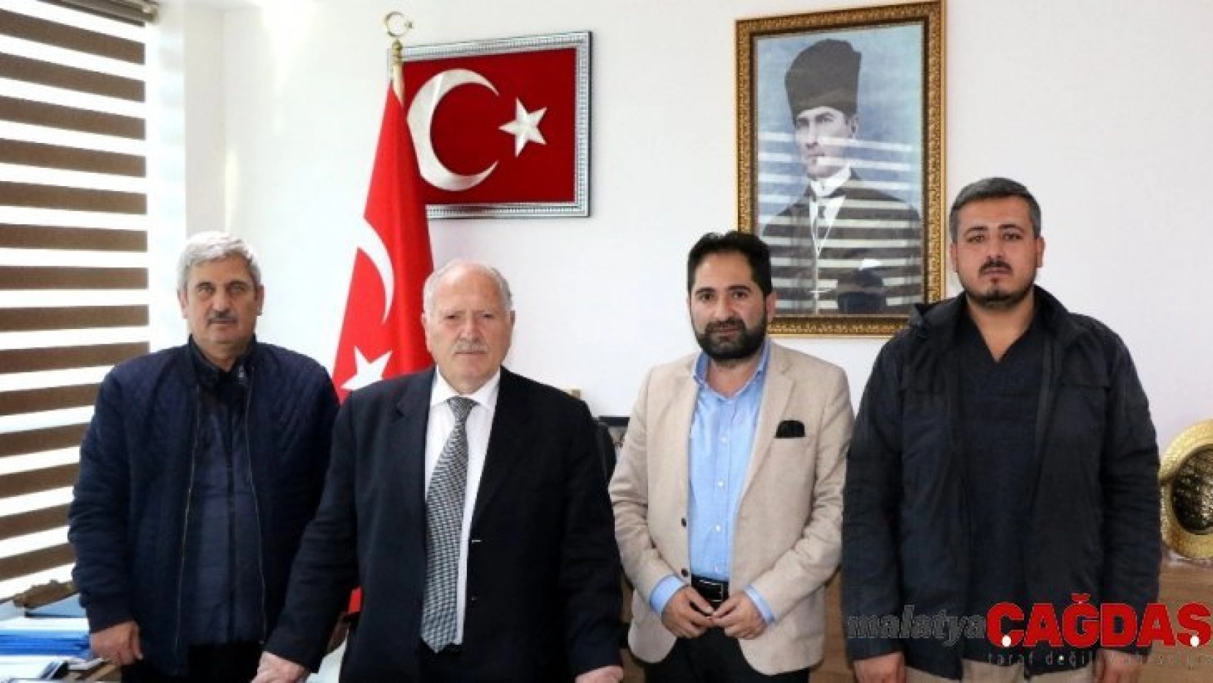 Gazetecilerden Erzincan İl Genel Meclis Başkanı Yıldız'a ziyaret