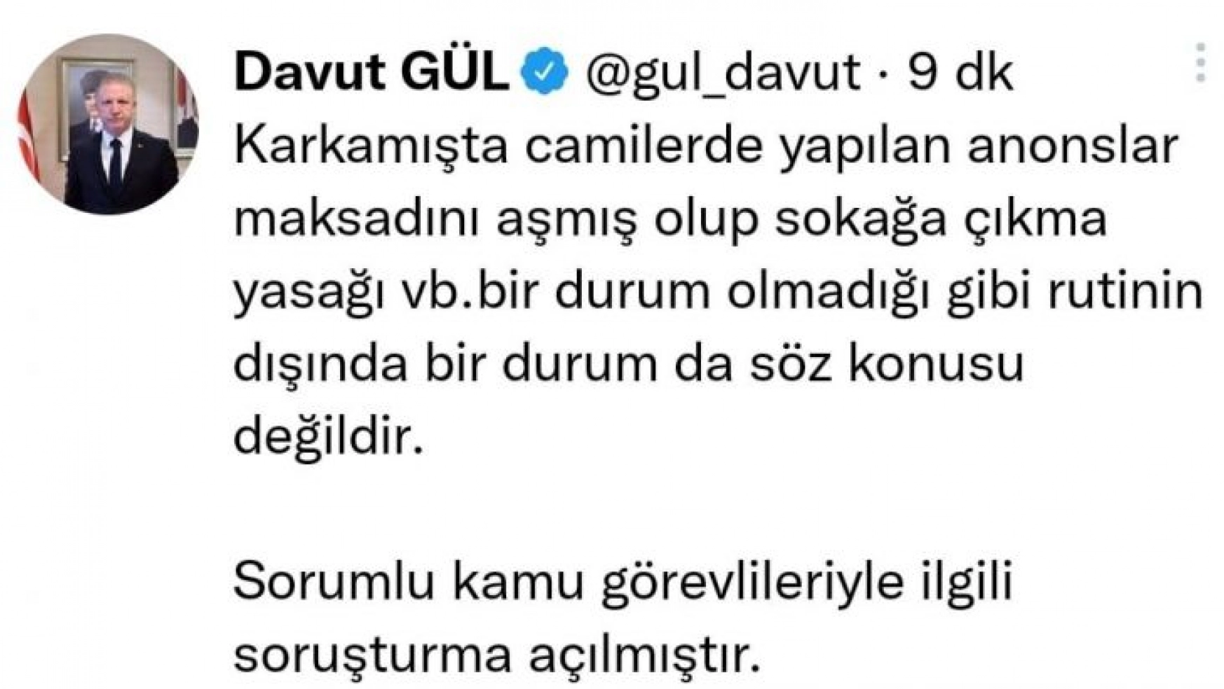Gaziantep Valisi Gül: 'Sorumlu kamu görevlileriyle ilgili soruşturma açıldı'