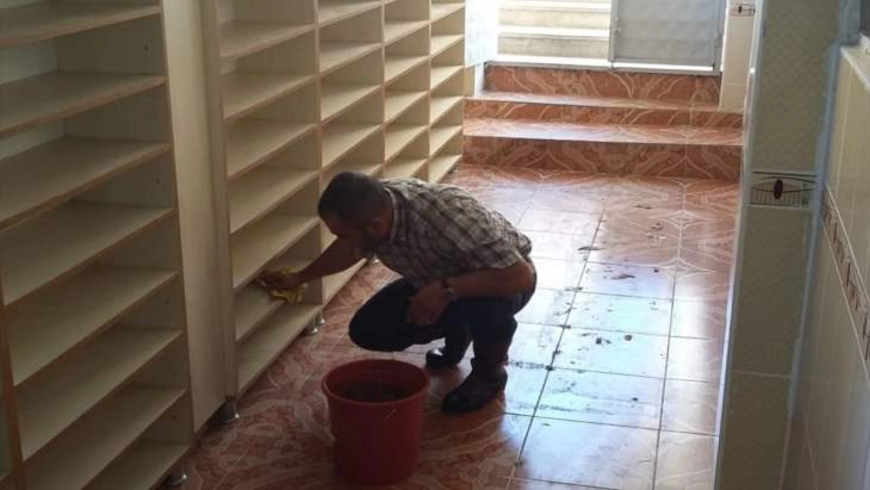 Keban'da cami temizliği