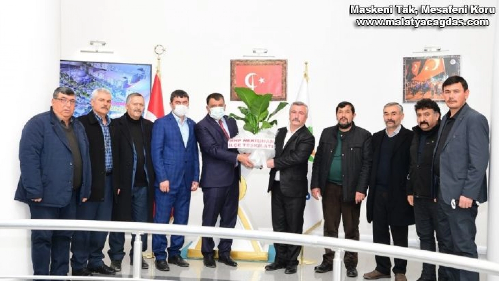 Hekimhan MHP'den Başkan Gürkan'a ziyaret